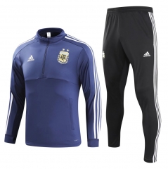 Argentina 2018 FIFA World Cup Blue Training Suit(Shirt+Trouser)