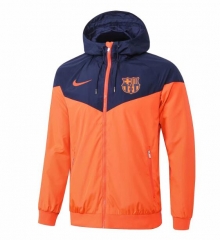 18-19 Barcelona Orange Woven Windrunner Jacket