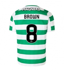 18-19 Celtic Home Brown 8 Soccer Jersey Shirt