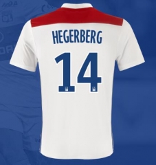 18-19 Olympique Lyonnais HEGERBERG 14 Home Soccer Jersey Shirt