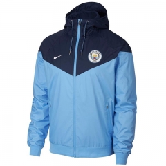 18-19 Manchester City Blue Woven Windrunner Jacket