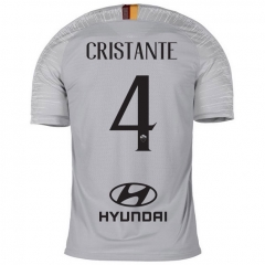 18-19 AS Roma CRISTANTE 4 Away Soccer Jersey Shirt