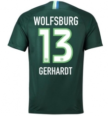 18-19 VfL Wolfsburg GERHARDT 13 Home Soccer Jersey Shirt
