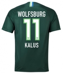 18-19 VfL Wolfsburg KLAUS 11 Home Soccer Jersey Shirt
