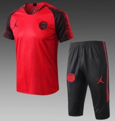 18-19 PSG x Jordan Red Stripe Short Training Suit