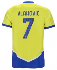VLAHOVIĆ #7 21-22 Juventus Third Soccer Jersey Shirt