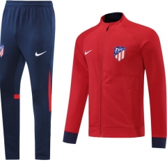 22-23 Atletico Madrid Red Training Jacket and Pants