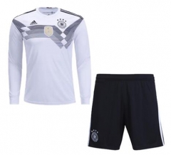 Germany 2018 World Cup Home LS Soccer Jersey Shirt Kits With Shorts