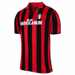 Retro 88-89 AC Milan Home Soccer Jersey Shirt