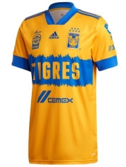 20-21 Tigres UANL Yellow Home Soccer Jersey Shirt