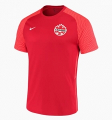 2021 Canada Home Red Soccer Jersey Shirt
