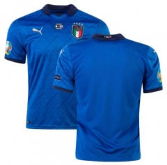 Final Version 2020 Euro Italy Home Soccer Jersey Shirt