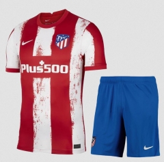 21-22 Atletico Madrid Home Soccer Uniforms