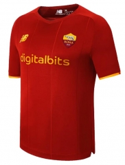 21-22 AS Roma Home Soccer Jersey Shirt