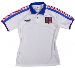 Retro 1996 Czech Republic Away Soccer Jersey Shirt