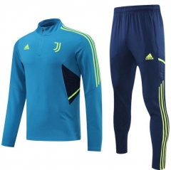 22-23 Juventus Cyan Training Sweatshirt and Pants