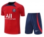 22-23 PSG Red Navy Training Vest Shirt and Shorts