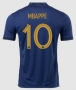 Mbappe #10 2022 World Cup France Home Soccer Jersey Shirt