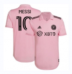 MESSI #10 Player Version 22-23 Inter Miami Pink Away Soccer Jersey Shirt