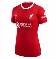 Women 23-24 Liverpool Home Soccer Jersey Shirt