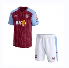 Children 23-24 Aston Villa Home Soccer Uniforms
