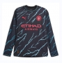 Long Sleeve 23-24 Manchester City Third Soccer Jersey Shirt