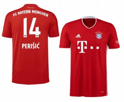 Ivan Perišić 14 Bayern Munich 20-21 Home Soccer Jersey Shirt