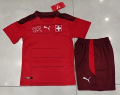 Children 2020 Euro Switzerland Home Soccer Kit
