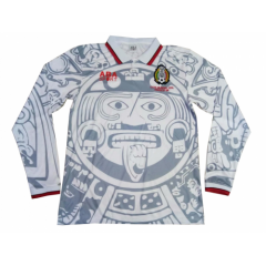 Mexico 1998 Long Sleeve Away Retro Soccer Jersey Shirt