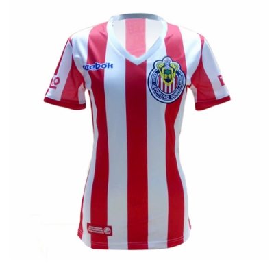 Women Deportivo Guadalajara 07-08 Home Commemorative Soccer Jersey Shirt