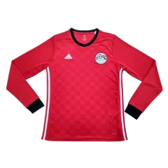 Egypt 2018 World Cup Home Long Sleeve Soccer Jersey Shirt