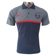 PSG Grey/Royal Blue 2017 Polo Shirt
