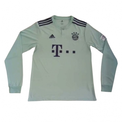 18-19 Bayern Munich Away Long Sleeve Soccer Jersey Shirt