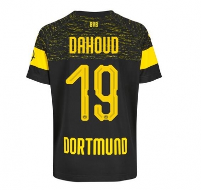 18-19 Borussia Dortmund Dahoud 19 Away Soccer Jersey Shirt