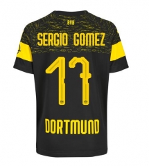 18-19 Borussia Dortmund Sergio Gomez 17 Away Soccer Jersey Shirt