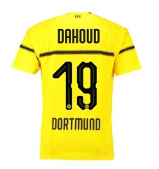 18-19 Borussia Dortmund Dahoud 19 Cup Home Soccer Jersey Shirt