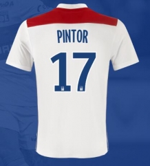 18-19 Olympique Lyonnais PINTOR 17 Home Soccer Jersey Shirt