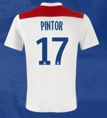 18-19 Olympique Lyonnais PINTOR 17 Home Soccer Jersey Shirt
