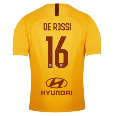 18-19 AS Roma DE ROSSI 16 Third Soccer Jersey Shirt