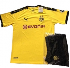Borussia Dortmund 2019/2020 Home Soccer Jersey Kit (Shirt+Shorts)