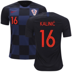 Croatia 2018 World Cup Away NIKOLA KALINIC 16 Soccer Jersey Shirt