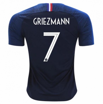France 2018 World Cup Home Antoine Griezmann 7 Soccer Jersey Shirt