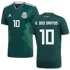 Mexico 2018 World Cup Home GIOVANI DOS SANTOS 10 Soccer Jersey Shirt