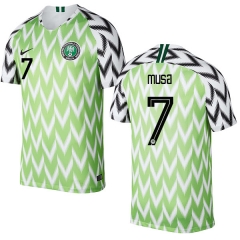 Nigeria Fifa World Cup 2018 Home Ahmed Musa 7 Soccer Jersey Shirt