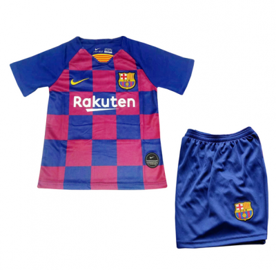 Children 19-20 Barcelona Home Soccer Kit (Shirt + Shorts)