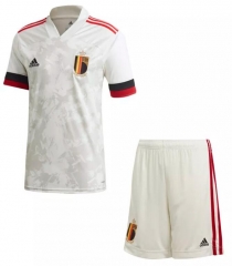 Children Belgium 2020 Away Soccer Uniforms
