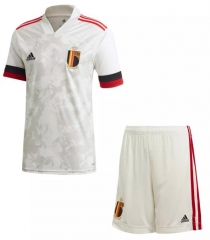 Children Belgium 2020 Away Soccer Uniforms