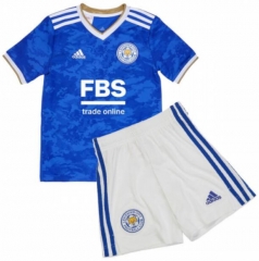 Children 21-22 Leicester City Home Soccer Uniforms