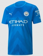 22-23 Manchester City Blue Goalkeeper Soccer Jersey Shirt