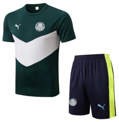 22-23 Palmeiras Green Training Shirt and Shorts